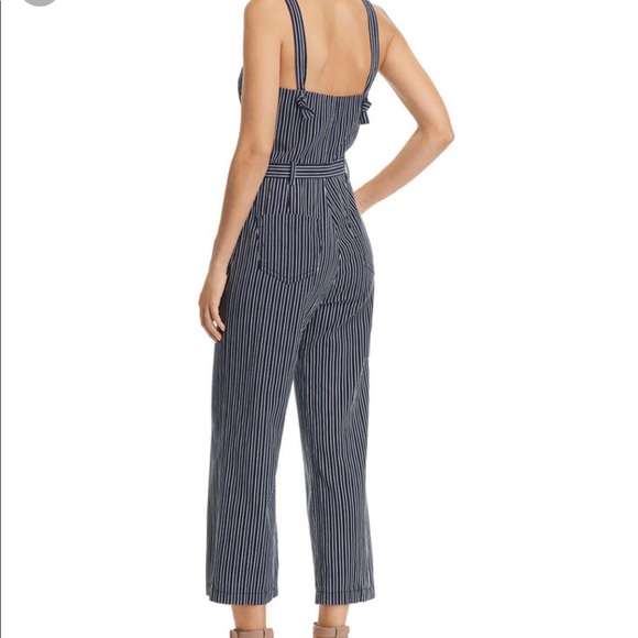 Paige Emma Paradise Striped Denim Jumpsuit - Picture 2 of 8
